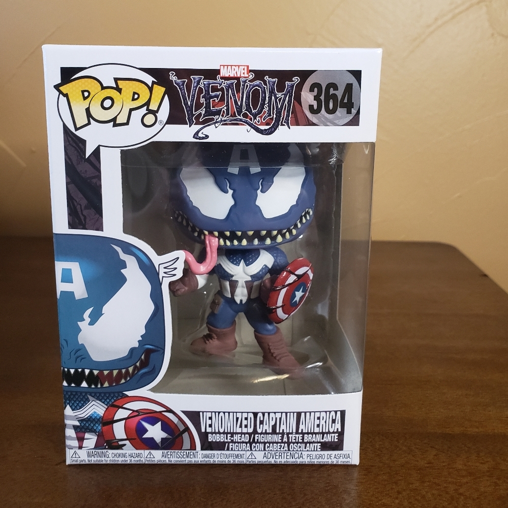 NIB Collectible Funko POP! Marvel Venom 364 Venomized Captain America